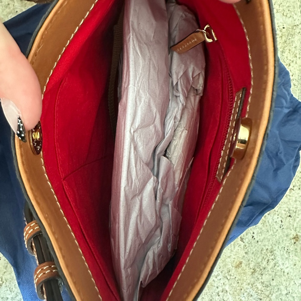 Dooney & Bourke Black Python-Embossed Shoulder Bag - image 5